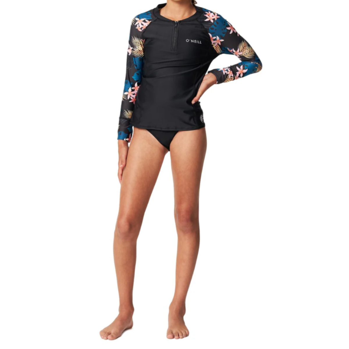 LYCRA NIÑOS - GIRLS BAHIA 1/4 ZIP LS RASH VEST - BMYN BALMY NIGHTS - VE25