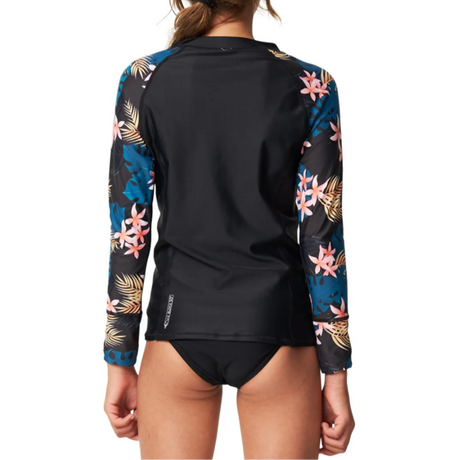 LYCRA NIÑOS - GIRLS BAHIA 1/4 ZIP LS RASH VEST - BMYN BALMY NIGHTS - VE25