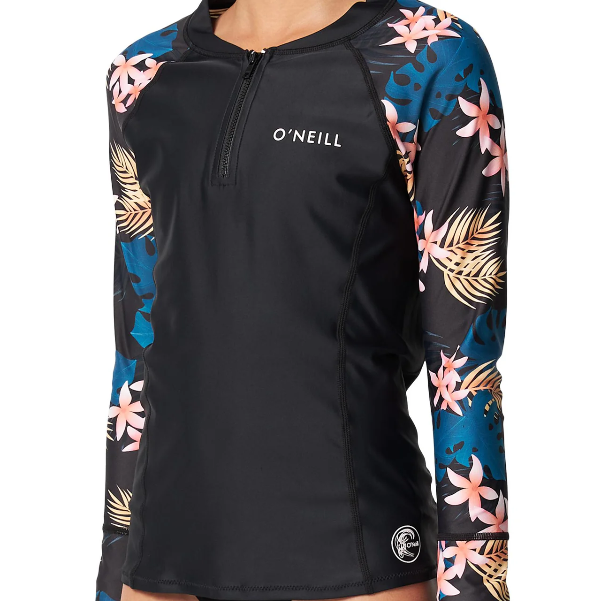 LYCRA NIÑOS - GIRLS BAHIA 1/4 ZIP LS RASH VEST - BMYN BALMY NIGHTS - VE25