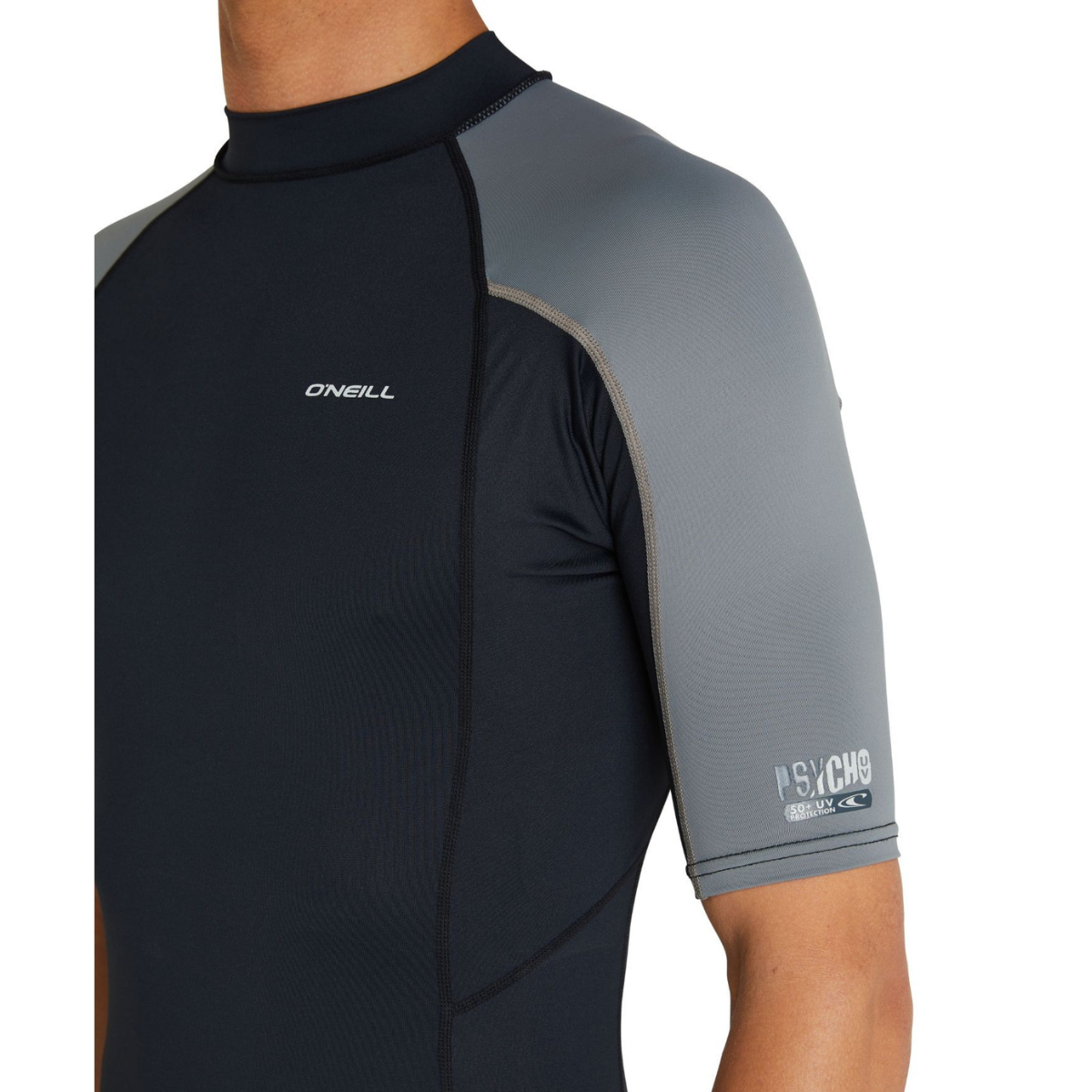 LYCRA - HOMBRE - PSYCHO UV SS RASH VEST - BM4 BLK/BLK/SMOKE - VE25