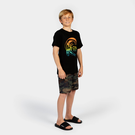 POLO NIÑO - CIRCLE SURFER T-SHIRT - BLACK OUT - IN87