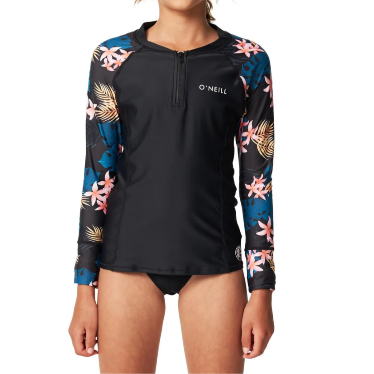 LYCRA NIÑOS - GIRLS BAHIA 1/4 ZIP LS RASH VEST - BMYN BALMY NIGHTS - VE25