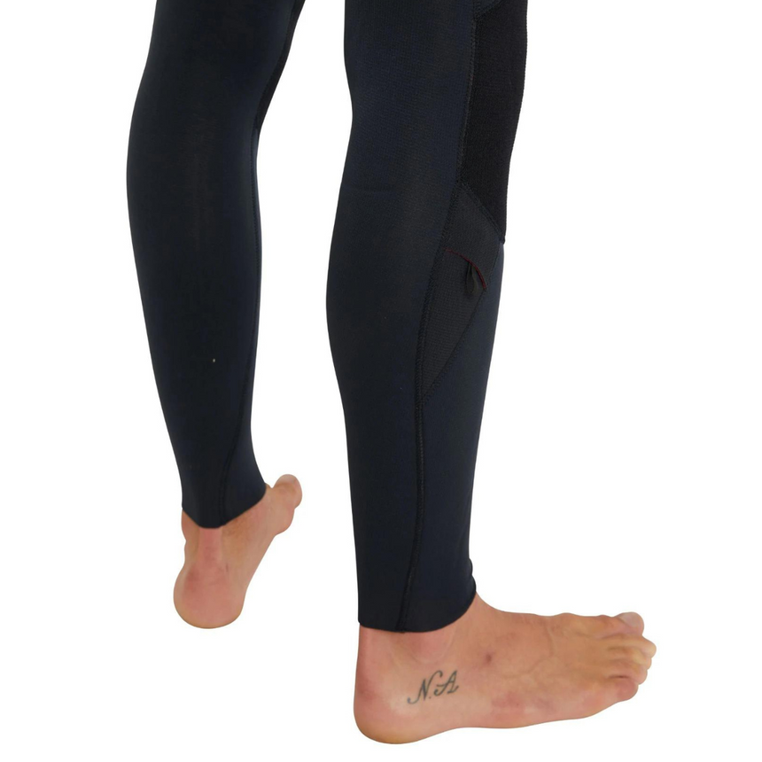 WETSUIT HOMBRE - LARGO - HYPER FIRE CZ FULL 4/3 MM - A05 BLK/BLK/BLK