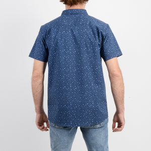CAMISA MC - JAQUARD BLUE - VE26