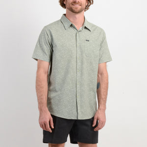 CAMISA MC - FLOWET GREEN - VE26