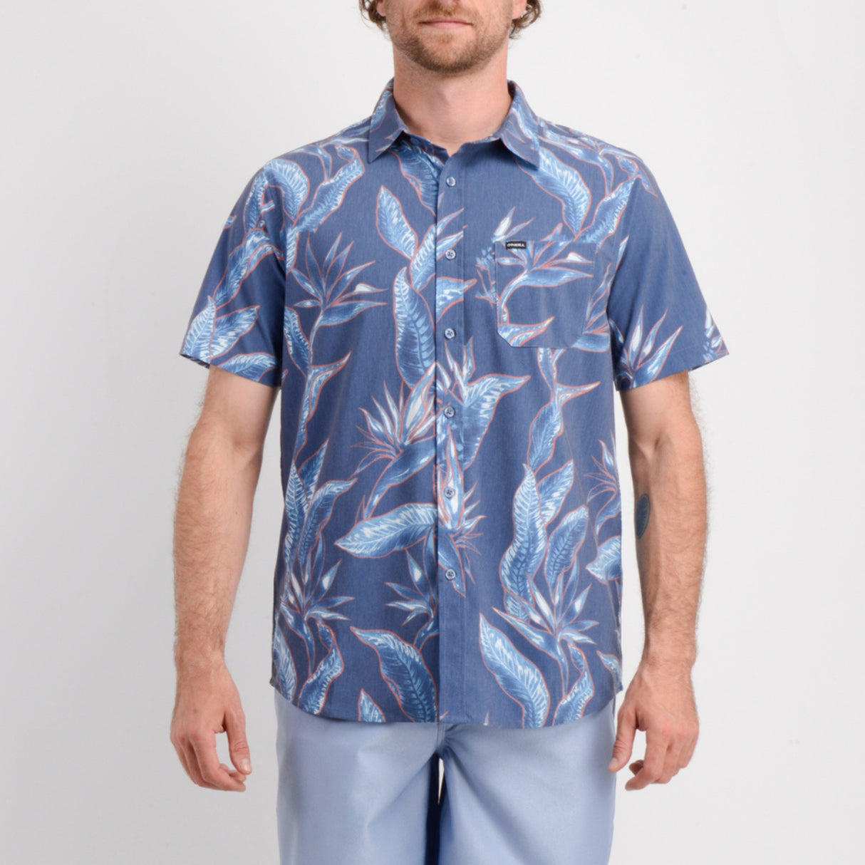 CAMISA MC - TROPICAL BLUE - VE26