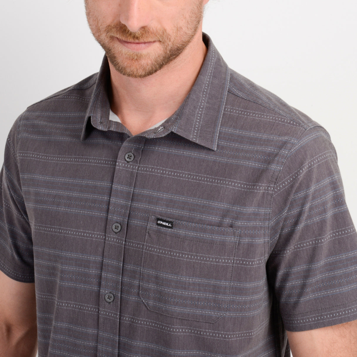 CAMISA MC - STRIPE GRAPHITE - VE26
