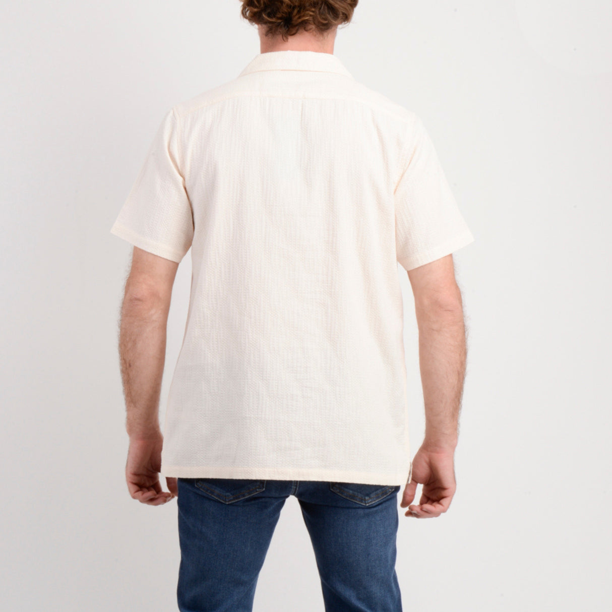 CAMISA MC - CREAM - VE26