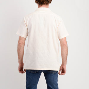 CAMISA MC - CREAM - VE26