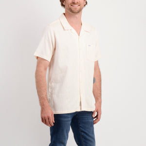 CAMISA MC - CREAM - VE26