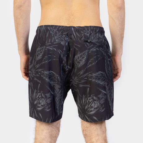 ROPA DE BAÑO HOMBRE - TONAL FLOWER BLACK - VE26