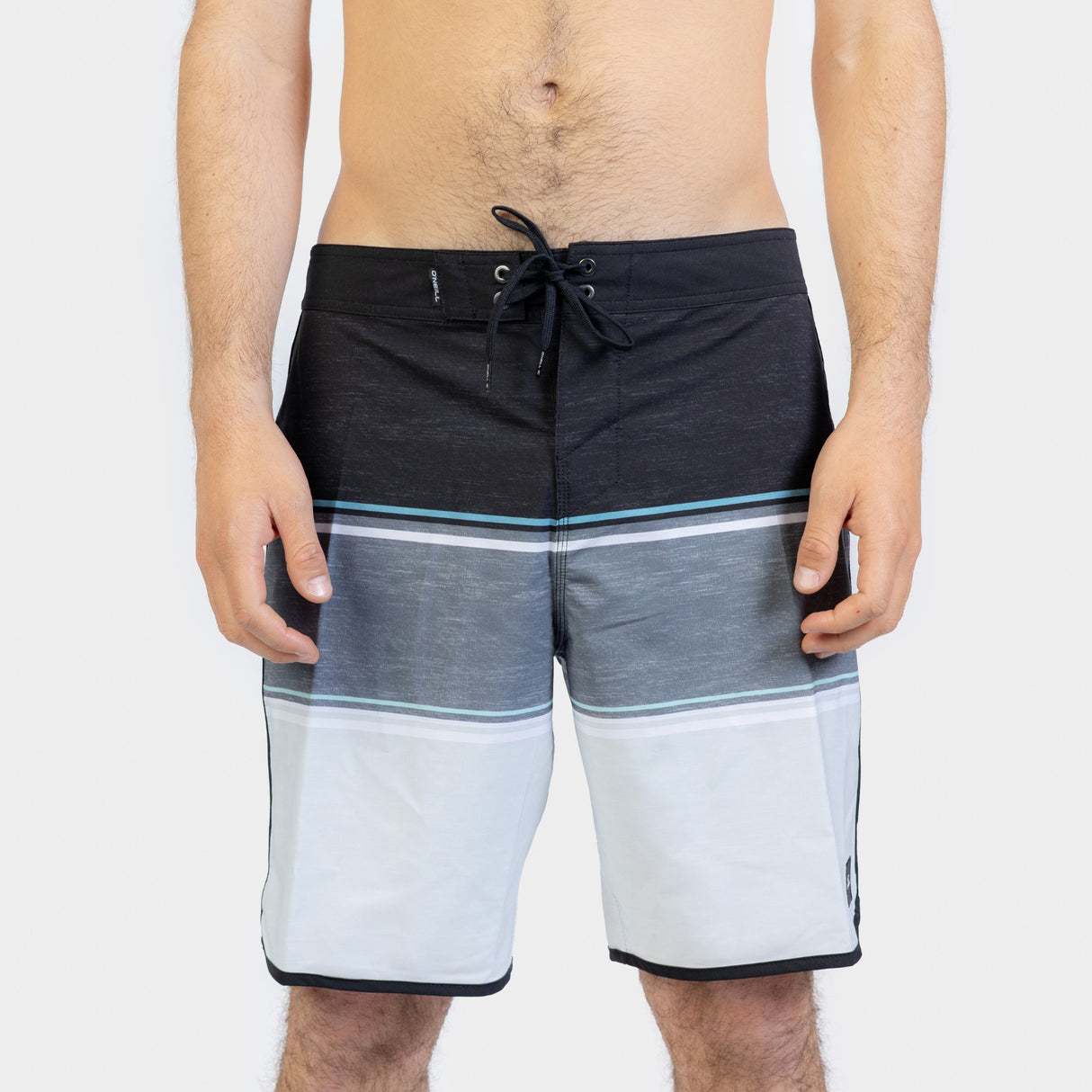 ROPA DE BAÑO HOMBRE - LENNOX SCALLOP 19" - BLACK - VE26