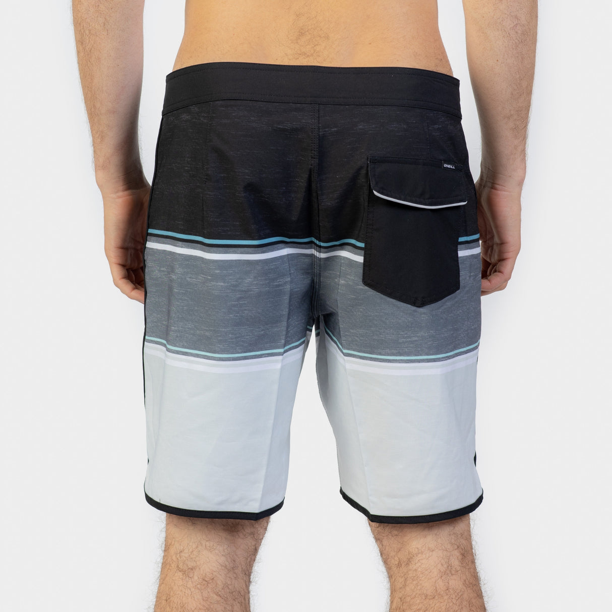 ROPA DE BAÑO HOMBRE - LENNOX SCALLOP 19" - BLACK - VE26