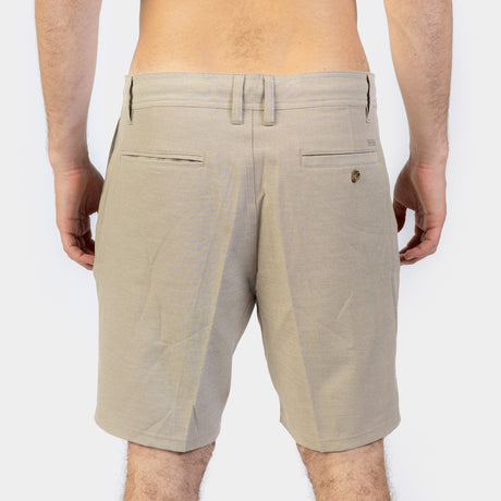 SHORT HOMBRE - RESERVE LIGHT CHECK 19 - DARK KHAKI - VE26
