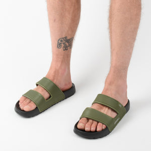 SANDALIA HOMBRE - OLIVA - VE26