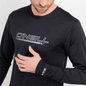 LYCRA PLAYA - HOMBRE - BASIC L/S RASHGUARD - BLACK - VE26