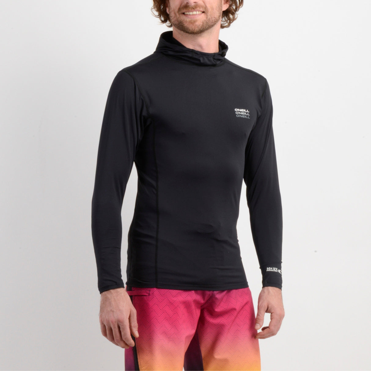 LYCRA HOMBRE - TRVLR HOODED L/S - BLACK - VE26