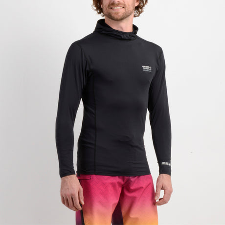 LYCRA HOMBRE - TRVLR HOODED L/S - BLACK - VE26