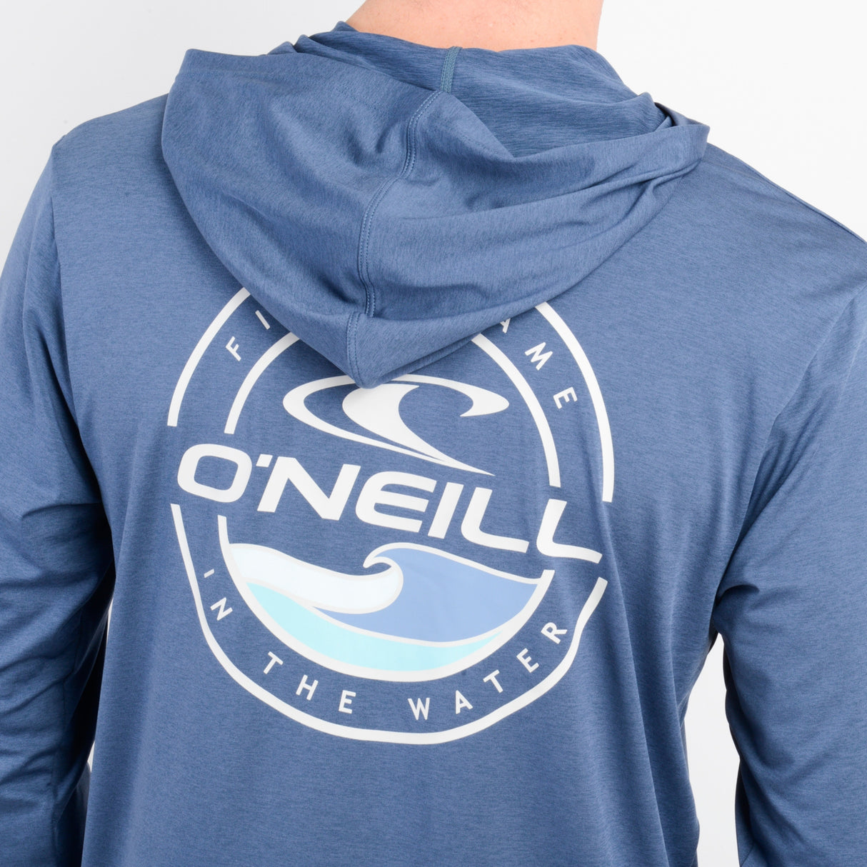 LYCRA HOMBRE - TRVLR HOODED L/S - HYB MEL BLUE - VE26