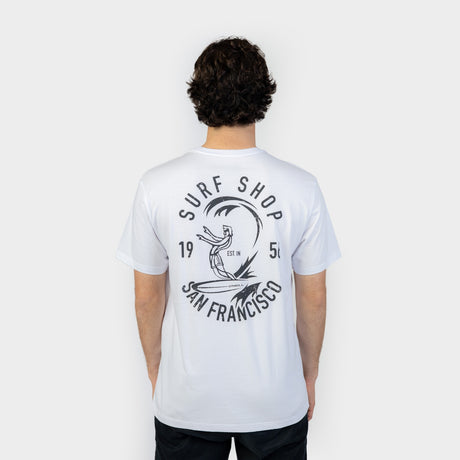 POLO M/C - O´RIGINALS SURF SHOP T-SHIRT SNOW WHITE - VE26
