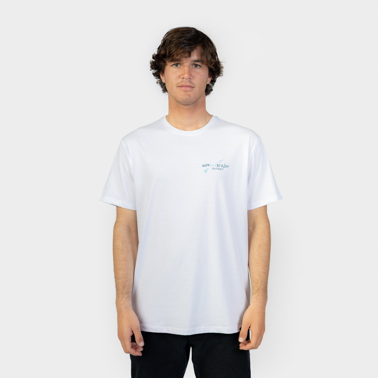 POLO M/C - O´NEILL RETRO BACK PRINT T-SHIRT SNOW WHITE - VE26