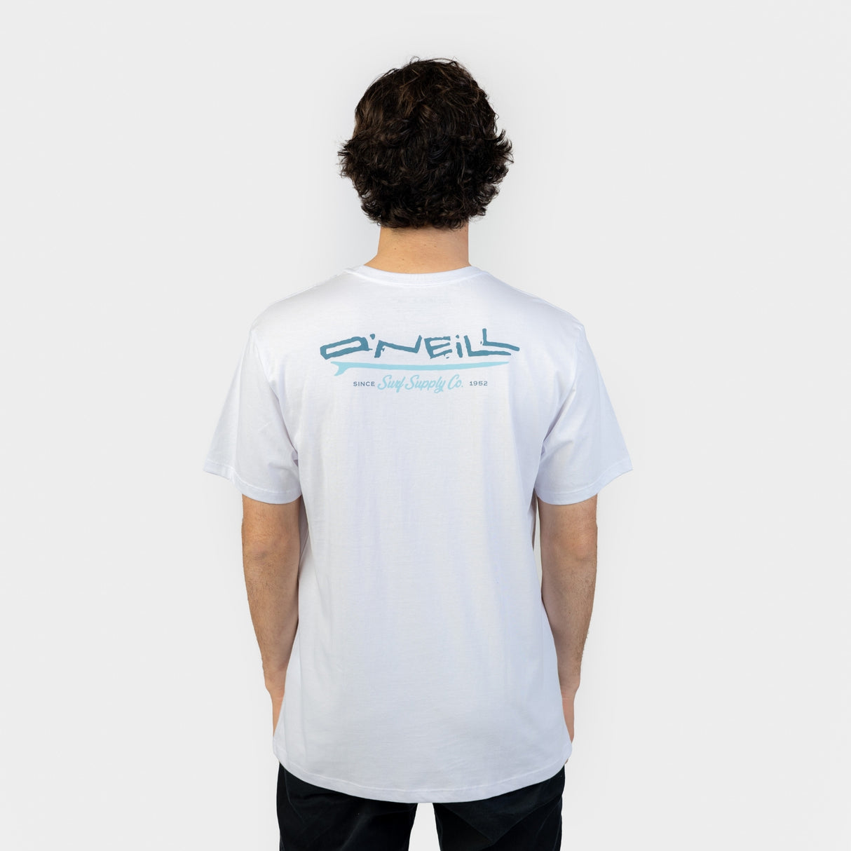 POLO M/C - O´NEILL RETRO BACK PRINT T-SHIRT SNOW WHITE - VE26