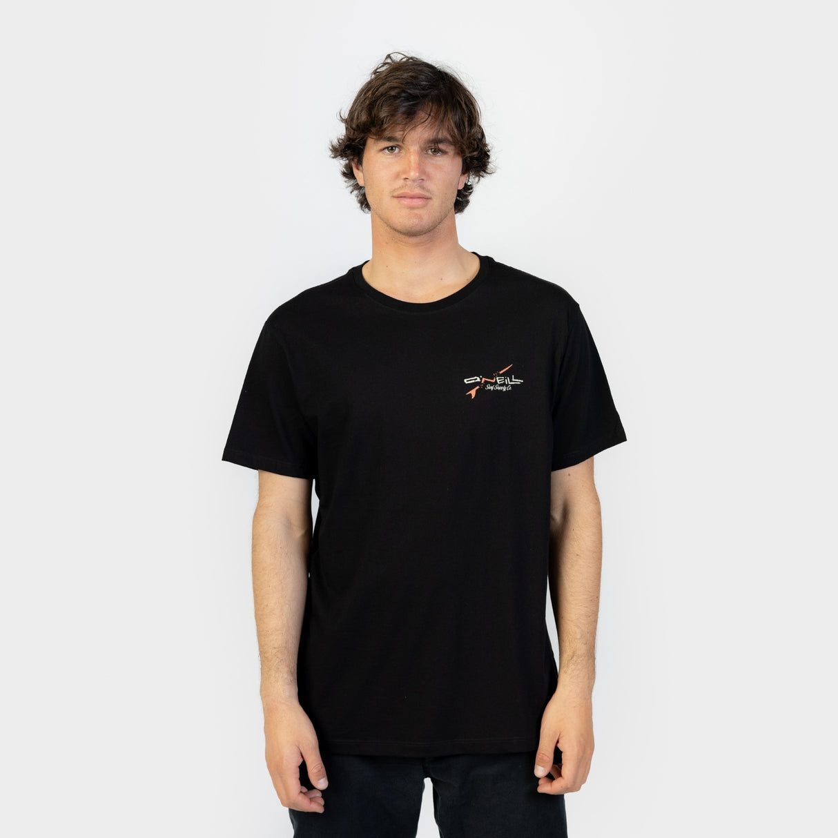 POLO M/C - O´NEILL RETRO BACK PRINT T-SHIRT BLACK OUT - VE26