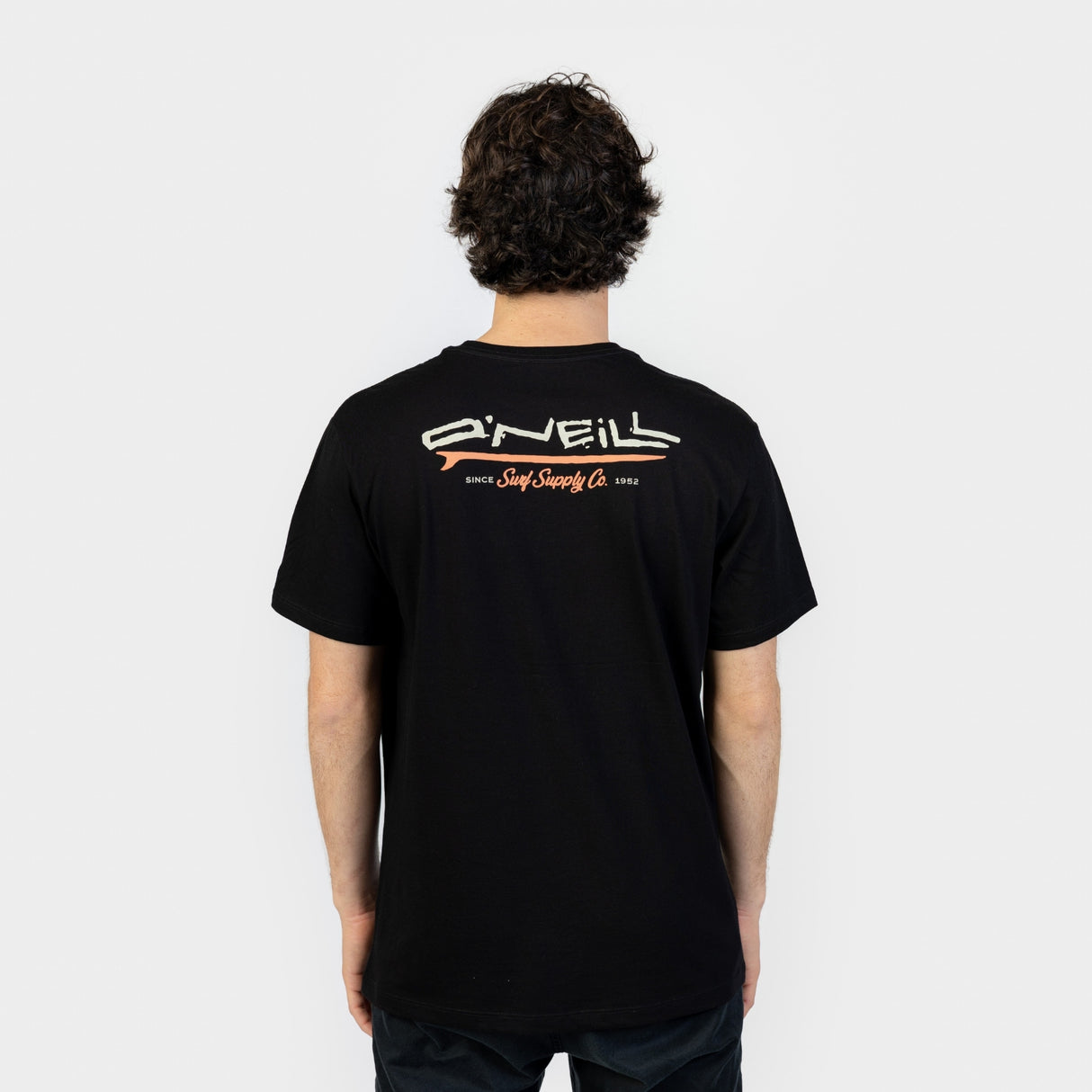 POLO M/C - O´NEILL RETRO BACK PRINT T-SHIRT BLACK OUT - VE26