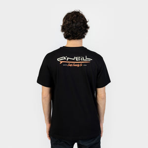 POLO M/C - O´NEILL RETRO BACK PRINT T-SHIRT BLACK OUT - VE26