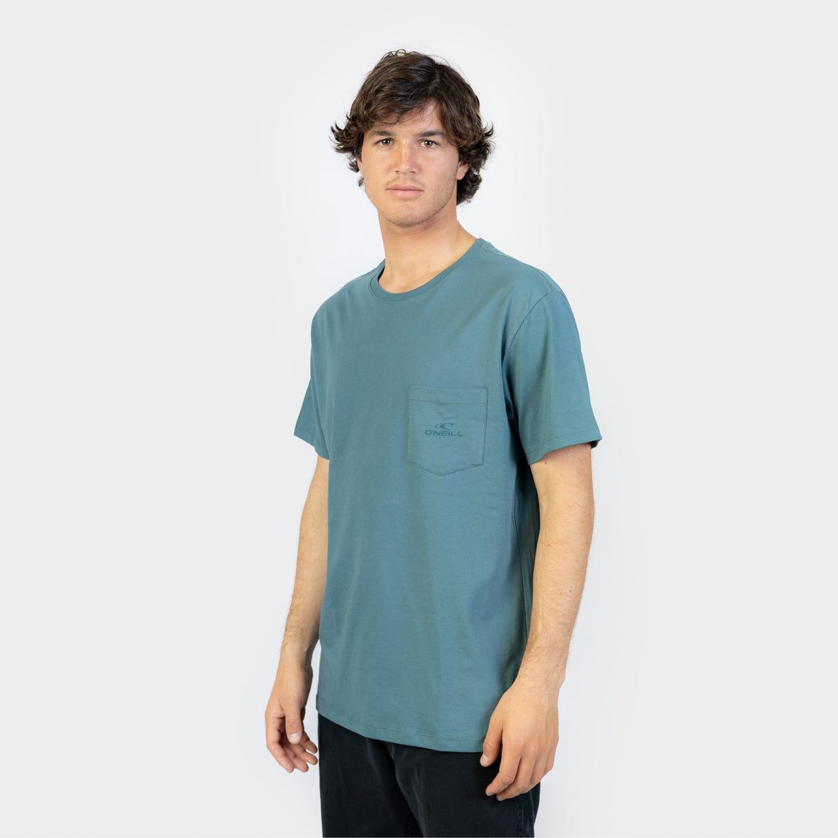 POLO M/C - O´NEILL CHEST POCKET T-SHIRT ALMA STEEL - VE26