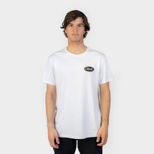 POLO M/C - SCRAWL SNOW WHITE - VE26