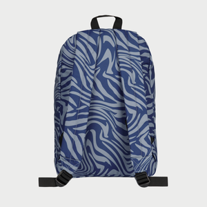 MOCHILA - BLUE SWIRL ZEBRA - IN26
