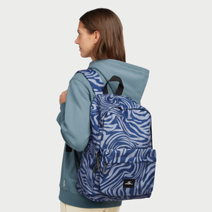 MOCHILA - BLUE SWIRL ZEBRA - IN26