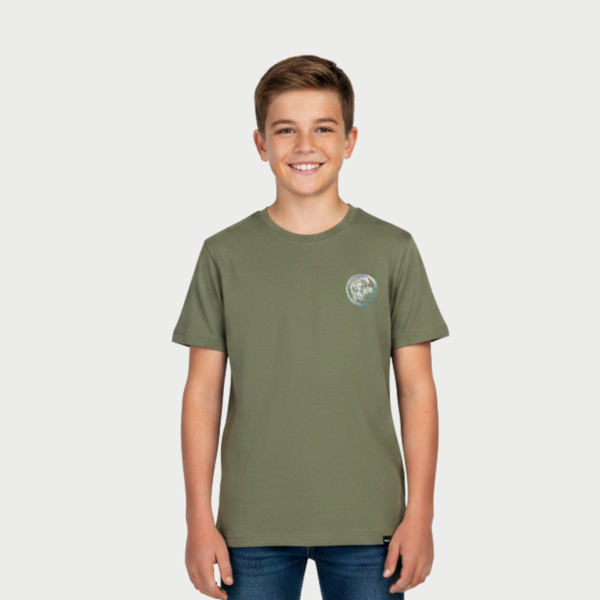 POLO NIÑO - DEEP LICHEN GREEN - VE26