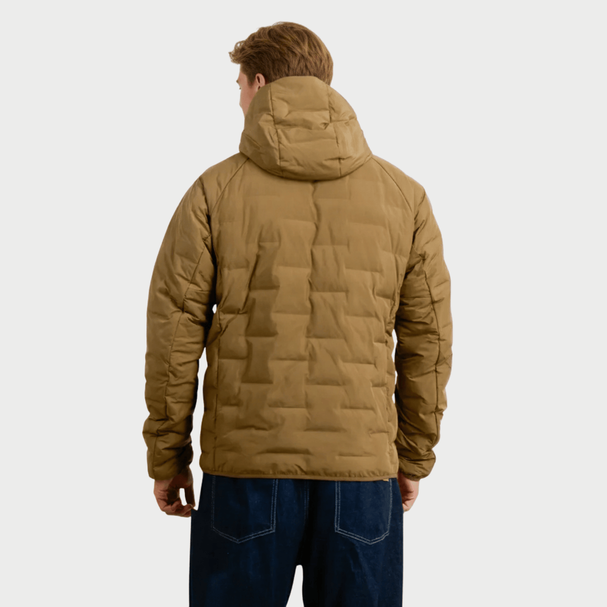 CASACA HOMBRE - CASACA CON CAPUCHA - TAN 2