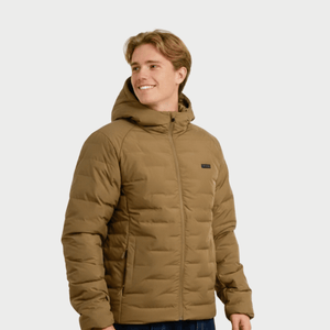 CASACA HOMBRE - CASACA CON CAPUCHA - TAN 2