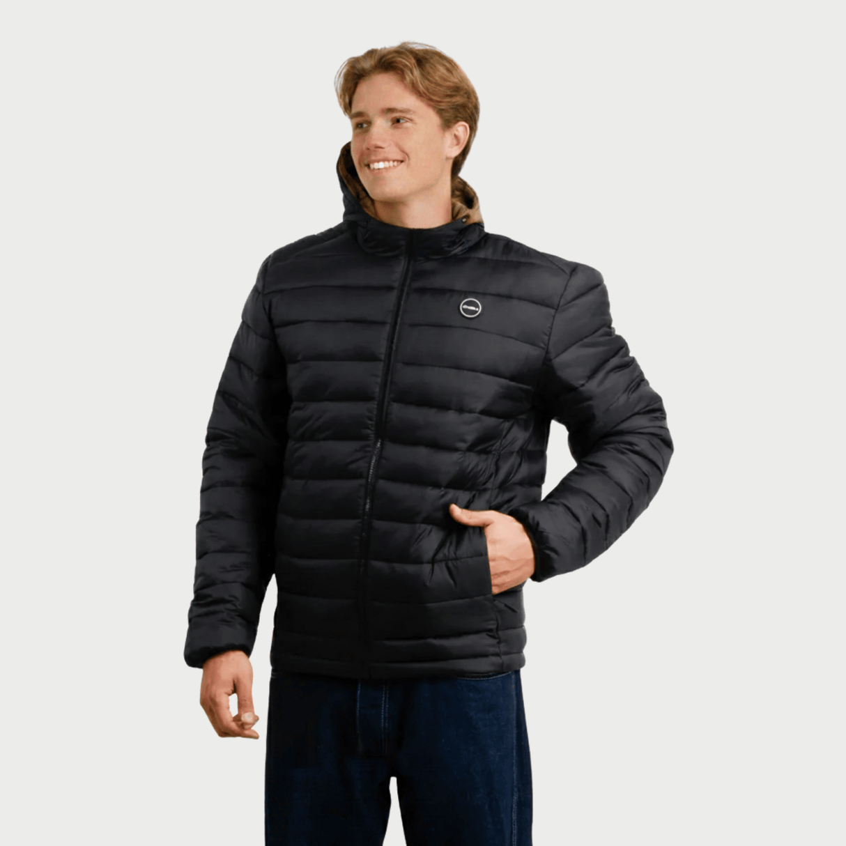 CASACA HOMBRE - CASACA CON CAPUCHA - BLACK