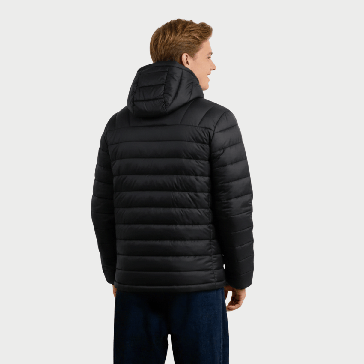 CASACA HOMBRE - CASACA CON CAPUCHA - BLACK