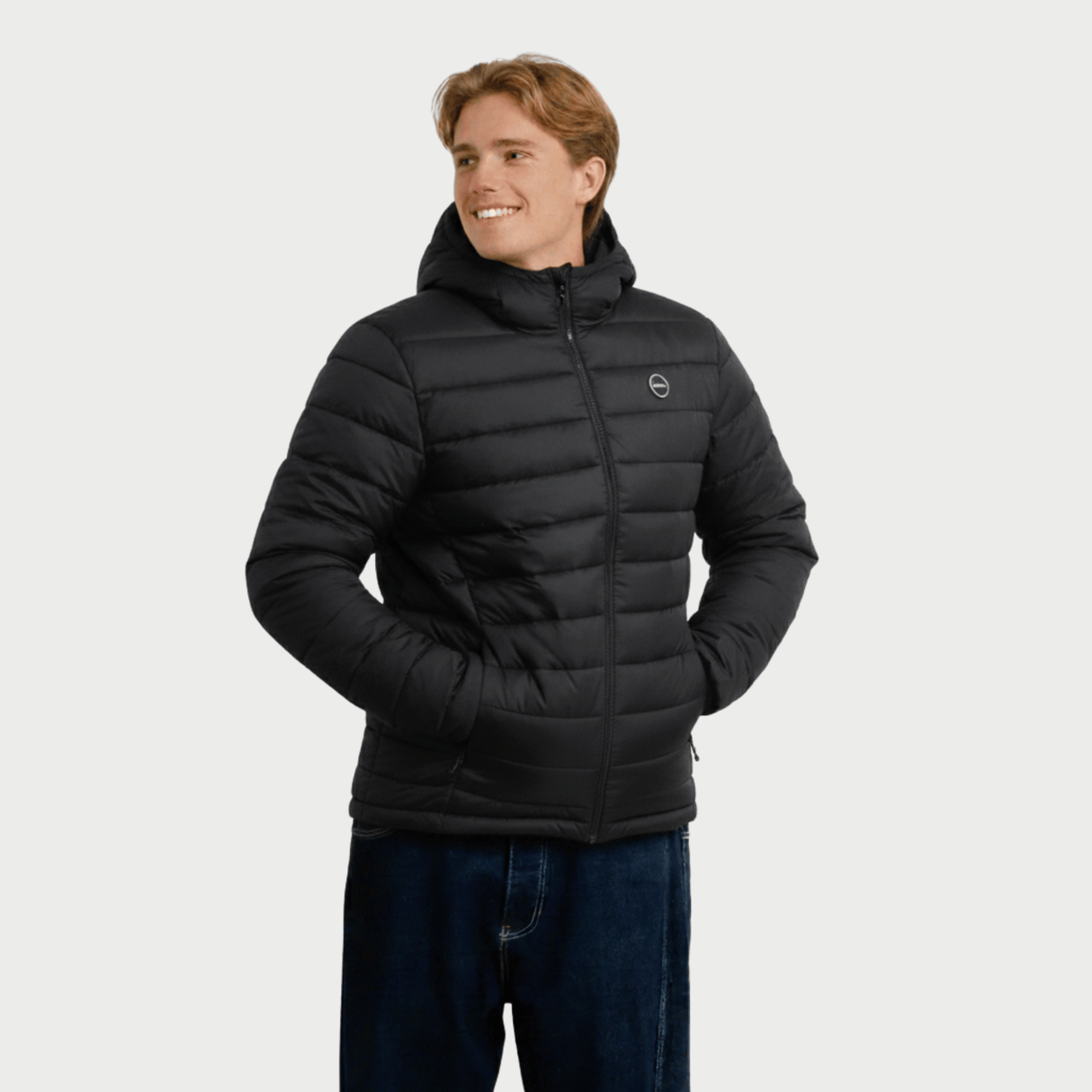 CASACA HOMBRE - CASACA CON CAPUCHA - BLACK
