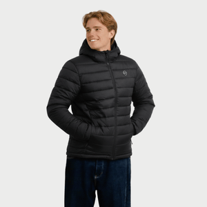CASACA HOMBRE - CASACA CON CAPUCHA - BLACK