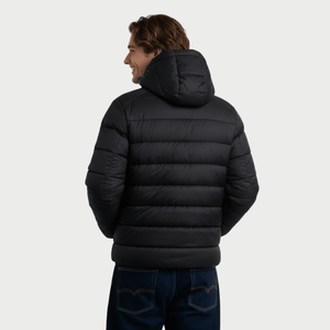 CASACA HOMBRE - CASACA CON CAPUCHA - BLACK