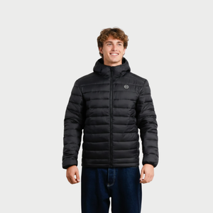 CASACA HOMBRE - CASACA CON CAPUCHA - BLACK
