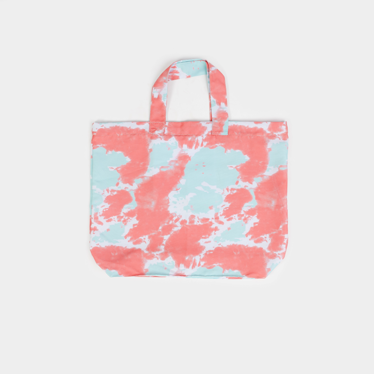 BOLSO - COASTAL PRINT TOTE - PINK ICE CUBE TIE DYE