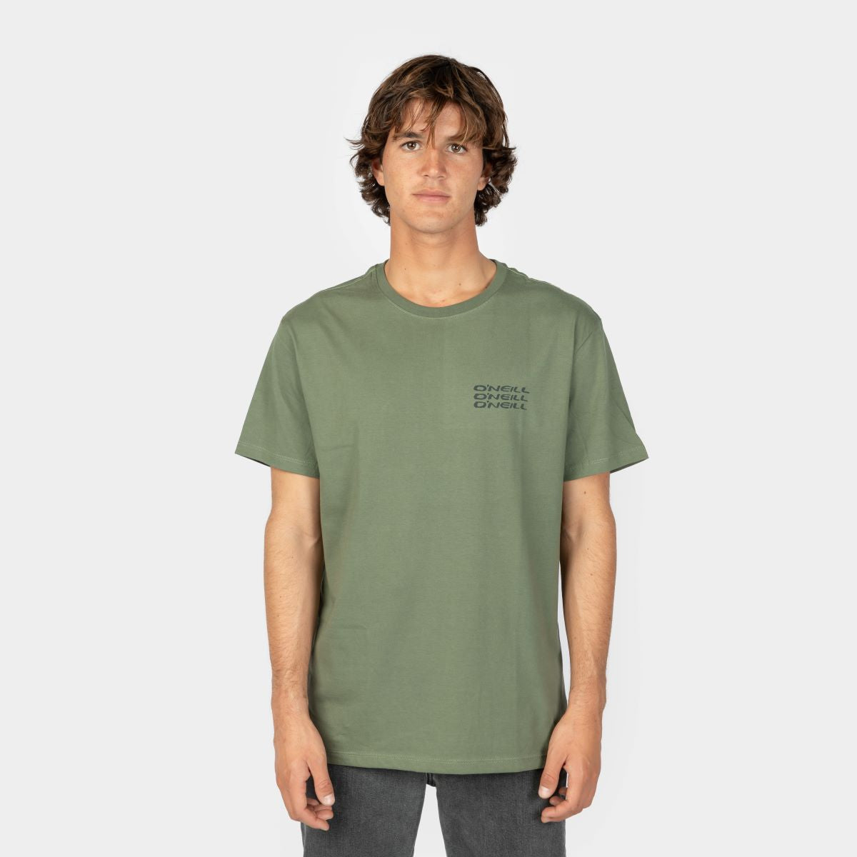 POLO M/C - SPIKE T-SHIRT - DEEP LICHEN GREEN