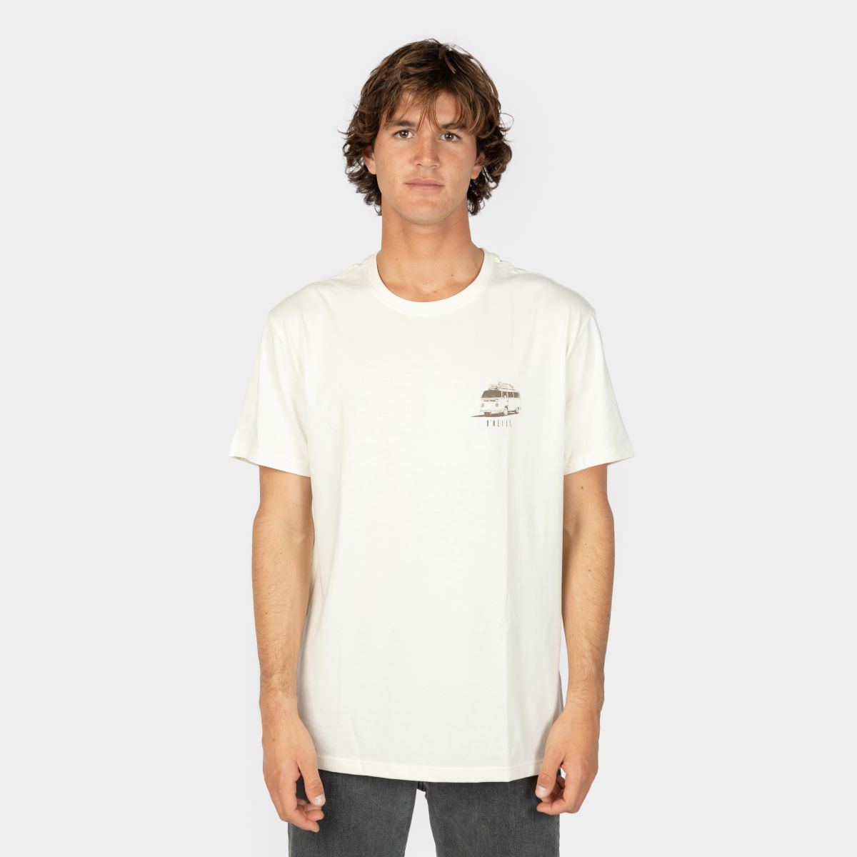 POLO M/C - CLEAR VIEW T-SHIRT - POWDER WHITE