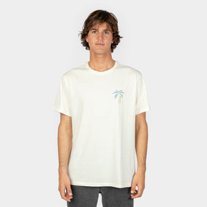 POLO M/C - ROCKER T-SHIRT - POWDER WHITE