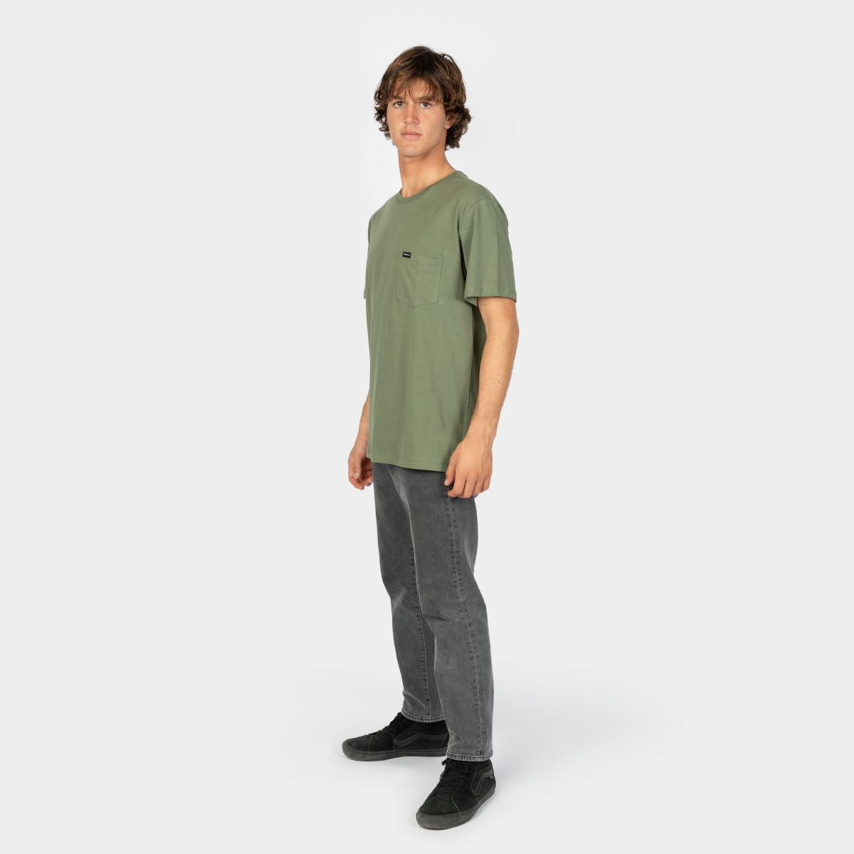 POLO M/C - JACK'S BASE T-SHIRT - DEEP LICHEN GREEN