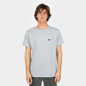 POLO M/C - JACK'S BASE T-SHIRT - SILVER MELEE