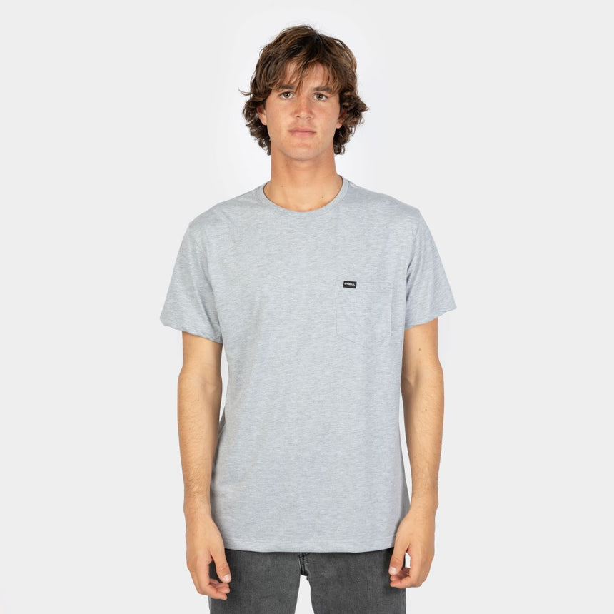 POLO M/C - JACK'S BASE T-SHIRT - SILVER MELEE