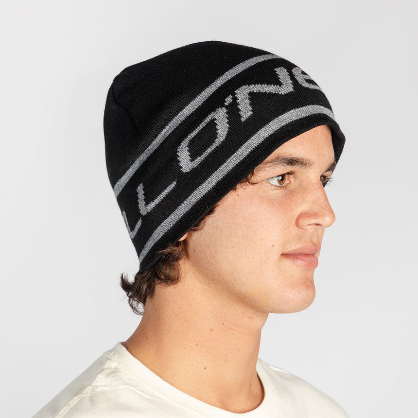 BEANIE - REVERSIBLE LOGO BEANIE - BLACK OUT - IN87